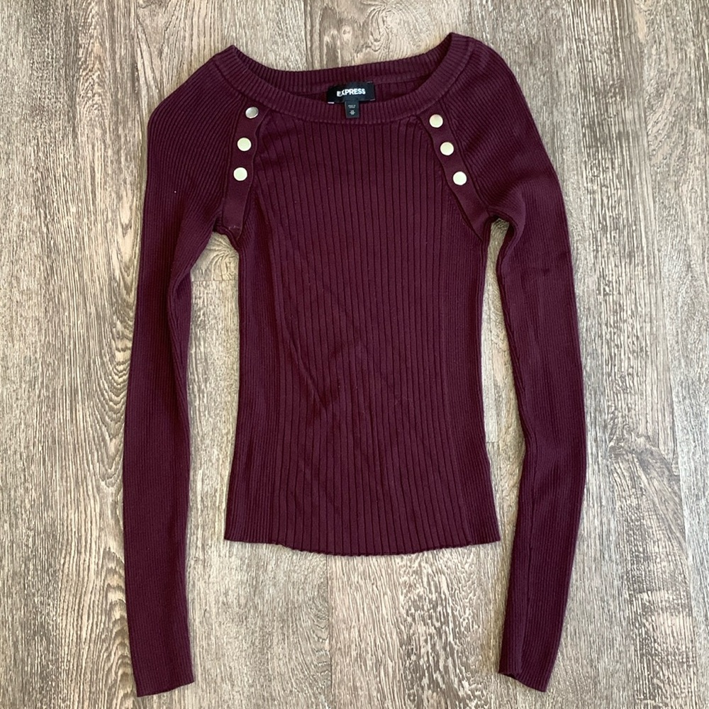 Express Wine Sweater